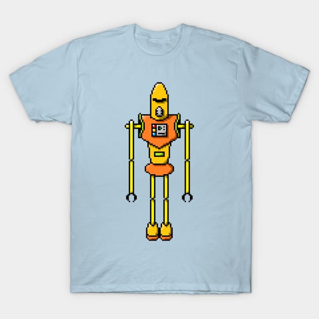 Pixel Robot 007 T-Shirt by Vampireslug